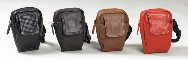 (30) Harness Cowhide Leather Compact Fanny Pack/Waist Pouch