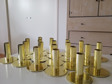 Myydään (Yksityinen): Kultainen kynttilänjalka 20kpl