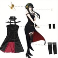Selling with online payment: SPY x FAMILY Princess Of Thorns Yor Forger Cosplay Costume + Wig