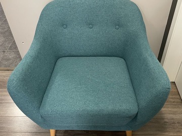 Individual Seller: Calla Linen-Look Fabric Chair