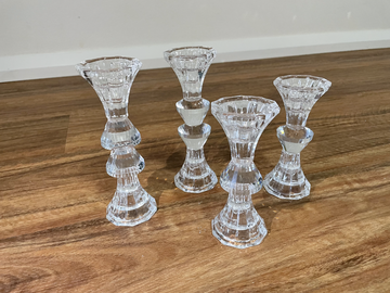 Selling: Crystal Candle Holders 