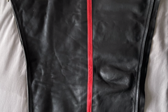 Selling: Mister B Leather Chaps with Red Strip 