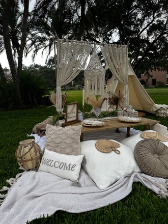 Boho Luxe Picnic for 2 in Tampa