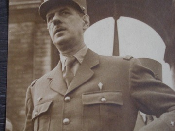Vente: Photo portrait du Général de Gaulle