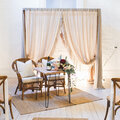 Selling: Timber Arbour with Chiffon Canopy