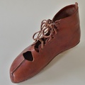 Produksjon: Halbhohe spätrömische Schuhe, 3. Jh. n. Chr. Modell L 04 Ramshaw