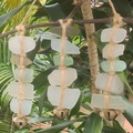  : 3 strands sea glass decoration