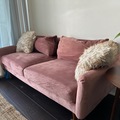 Individual Seller: Rose-coloured Merrick sofa