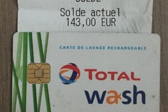 Vente: Carte Total Wash (143€)