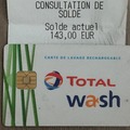Vente: Carte Total Wash (143€)