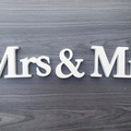 Myydään (Yksityinen): Mr&Mrs-pöytäkoristeet