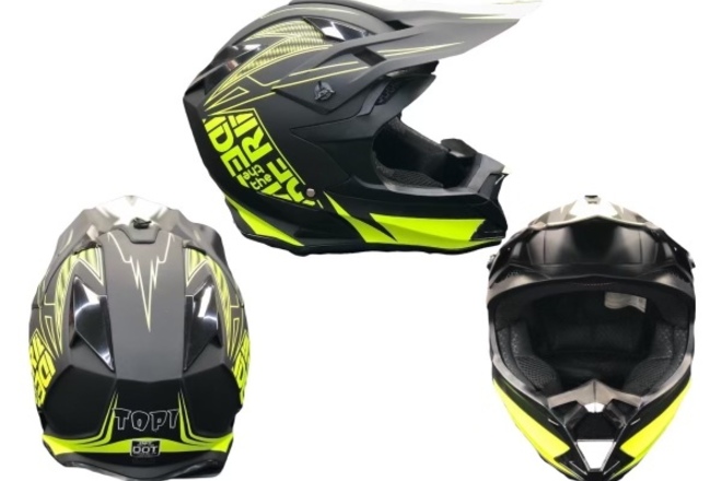 Dot approved motocross and motorcycle helmets 