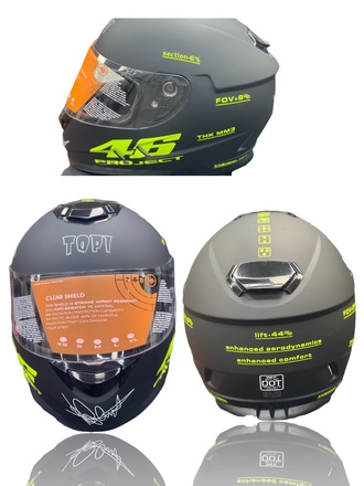 Dot approved motocross and motorcycle helmets 