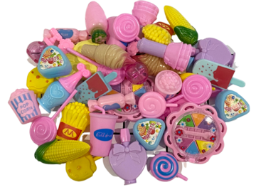 Buy Now: 100pcs. Baby Doll Toy Accessories-Food/Beauty/Candy