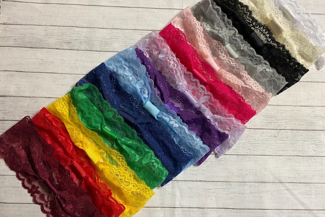 100pcs. Mix Lot Headbands-Nylon, Lace, Crocheted, etc.