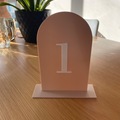 Selling: Blush & white acrylic table numbers