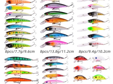 Buy Now: Minnow Fishing Lure Set Box Kit - 43PCS