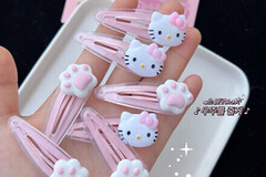 Comprar ahora: 200pcs jelly pink KT cat bb clip cat claw hairpin side clip