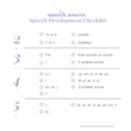 Digital Resource: Speech Sound Development Checklist 