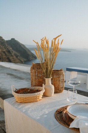 Santorini Sunset Picnic 