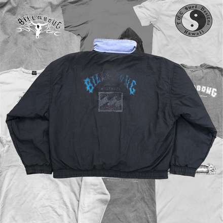 Rare Vintage 90 s Billabong Reversible Jacket Orbit