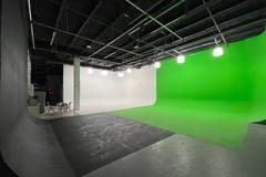 Rental - Per Hour: Studio Space with White Cyc, Green Screen and Black Cyc