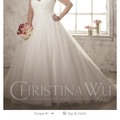 Myydään (Yksityinen): Christina Wu plus-malliston häämekko