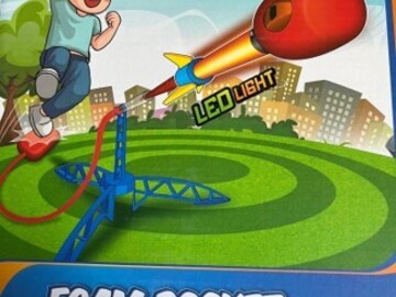 Buy Now: Foam Rocket Launcher Toy with LED light - 14 pcs