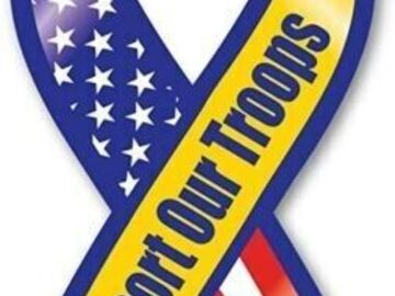 Comprar ahora: SUPPORT OUR TROOPS RIBBON 8" x 3.75" MAGNET CAR KITCHEN 