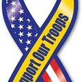 Comprar ahora: SUPPORT OUR TROOPS RIBBON 8" x 3.75" MAGNET CAR KITCHEN 