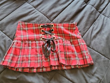 Selling: Folter/Fearless Apparel Plaid Mini Skirt Gothic/Punk Size Small