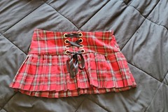 Selling: Folter/Fearless Apparel Plaid Mini Skirt Gothic/Punk Size Small