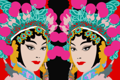  : Cantonese Opera Twins #5 - Giclee Art Print