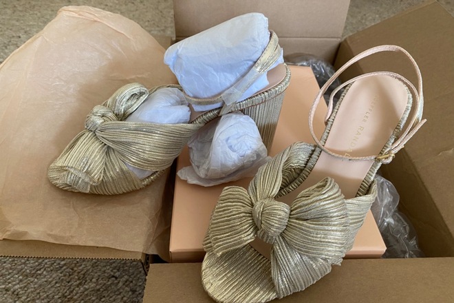 Loeffler randall top knot mule