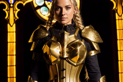 Selling: paladin in ornate golden armor