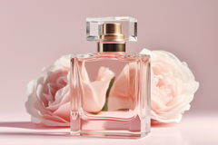 Selling: Mock up perfume bottle and background