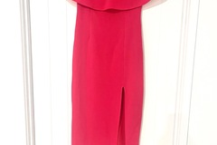 Renting out with online payment: Hot Pink Off Shoulder Midi Dress
