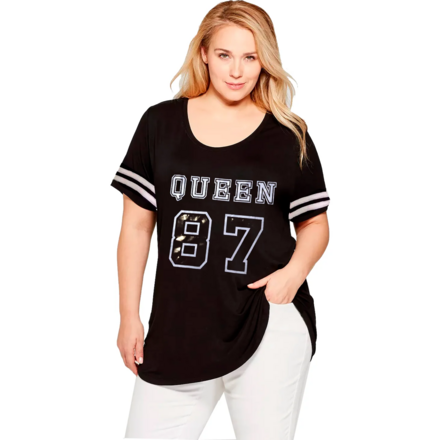 Junior Plus Graphic Football Top Graphic Top