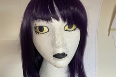 Selling with online payment: Dark Purple Bob Wig with Asymmetrical Bangs (Jiro BNHA) 