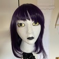 Selling with online payment: Dark Purple Bob Wig with Asymmetrical Bangs (Jiro BNHA) 