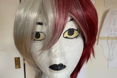 Selling with online payment: BNHA MHA Todoroki Shoto Wig Half Red Half White