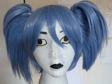 Selling with online payment: Light Blue Wig With Short Pigtails (Nagisa, Sally Face, whoever)