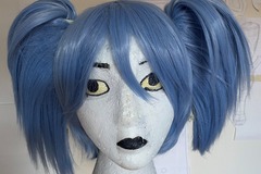 Selling with online payment: Light Blue Wig With Short Pigtails (Nagisa, Sally Face, whoever)