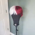 Selling with online payment: Shoto Todoroki Academia Hero Cosplay Red and White Wig 