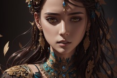 Selling: ultra-detailed artistic abstract beautiful indigenous woman with 