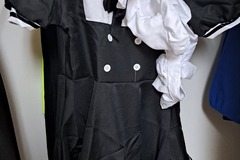 Selling with online payment: Maid Cafe Cosplay Ruffle Dress with headband and apron (XS)