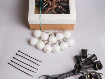 Venta: Guirnalda de luces (5 metros) con cable negro para exteriores, id