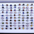 Comprar ahora: Fashion colorful zircon rings for women finger rings - 100pcs