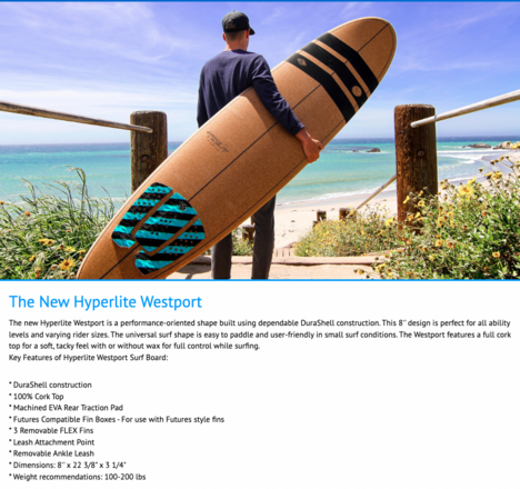 8 footer cork top hybrid board The Quiver Marketplace