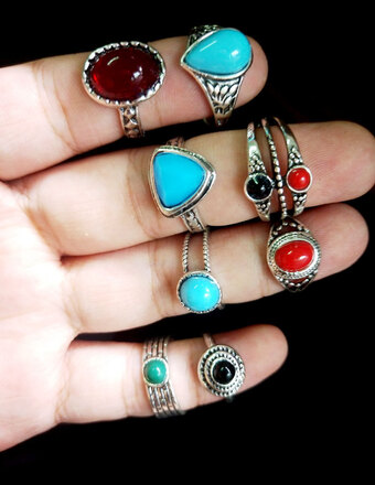 Vintage Bohemian Ring - 100pcs